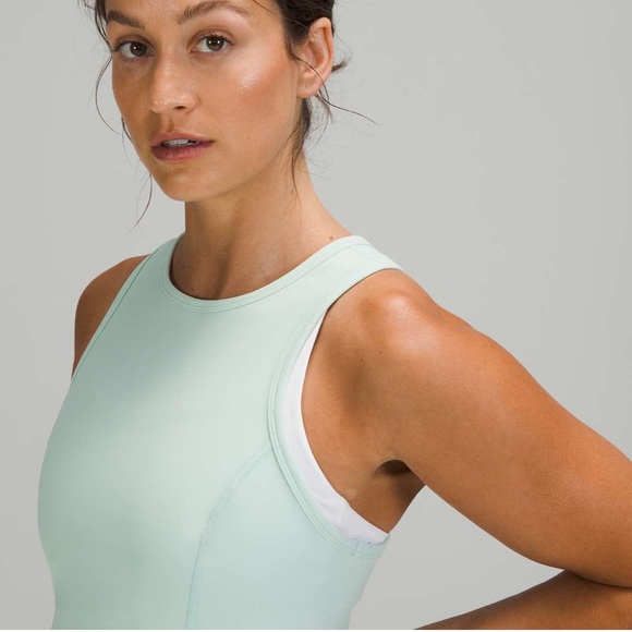 Lululemon | Nulux Racerback Cropped Run Tank Top in Delicate Mint - Picture 4 of 10